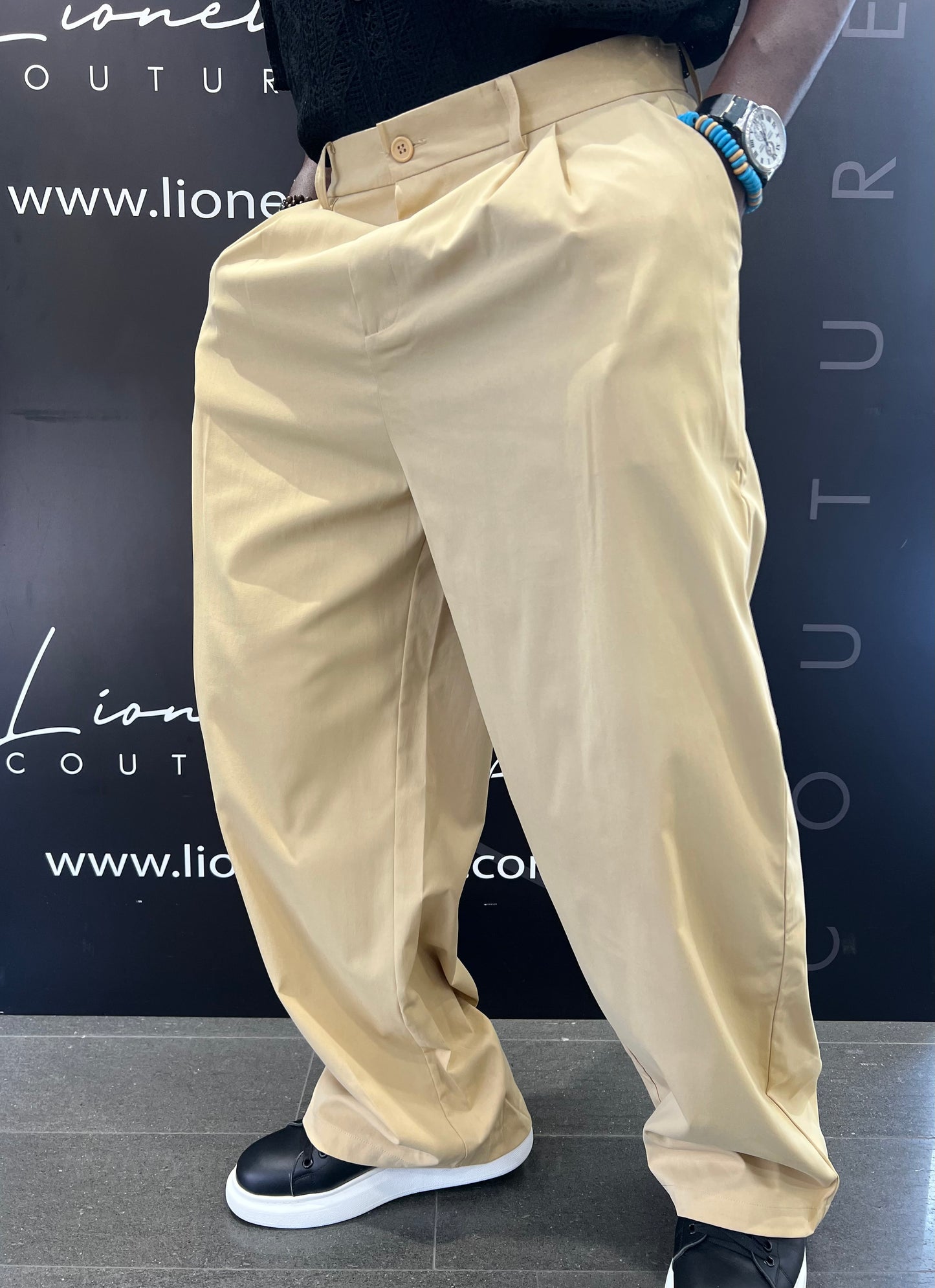 PANTALONI BEIGE DIS MOI PARIS OVERSIZE