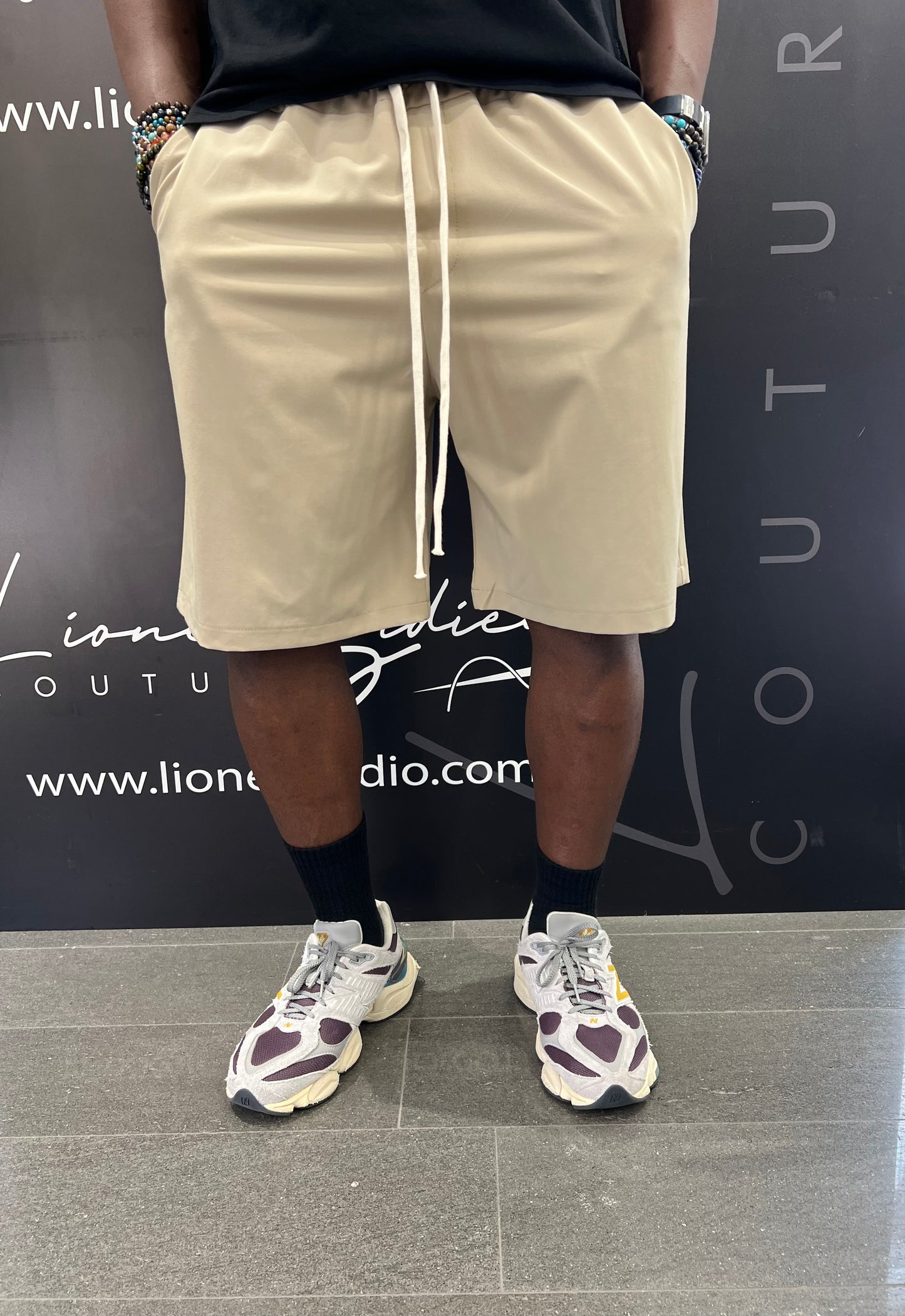 BERMUDA DIS MOI PARIS BEIGE CON CROCE
