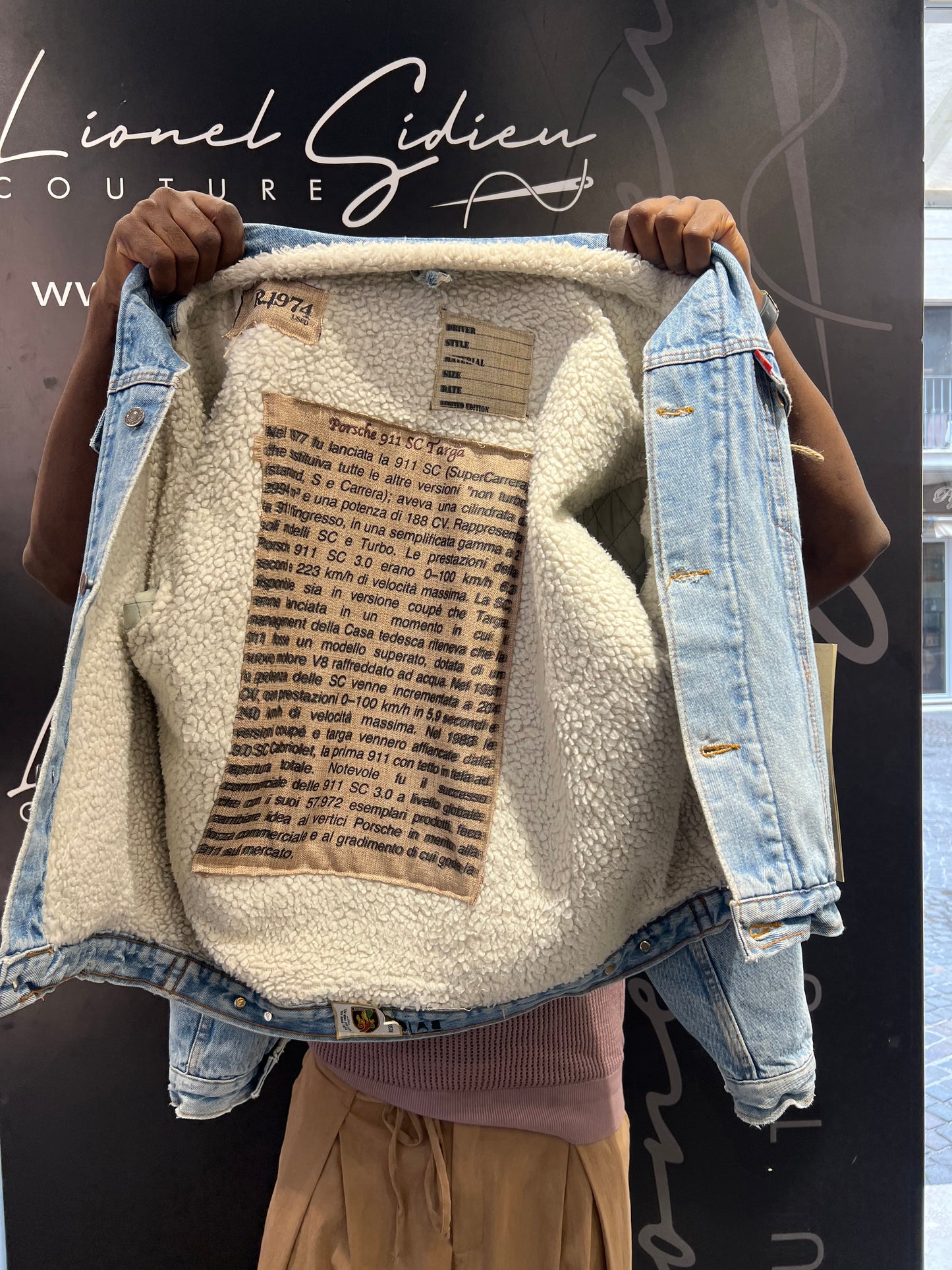 GIACCA LEVIS PORSHE 911 REALIZZATA A MANO