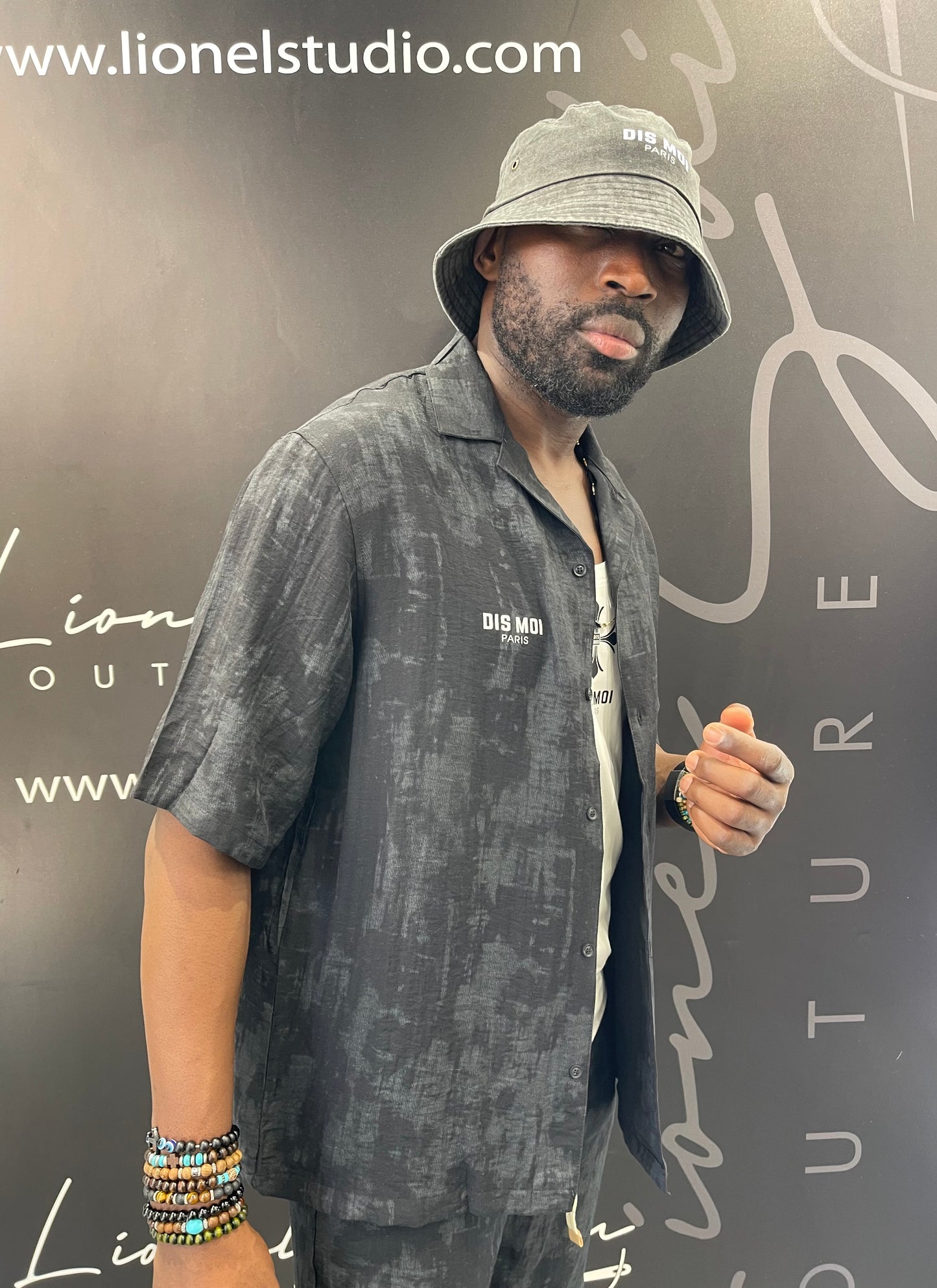 COORDINATO BLACK LINO DIS MOI PARIS TRATTAMENTO STONE WASH