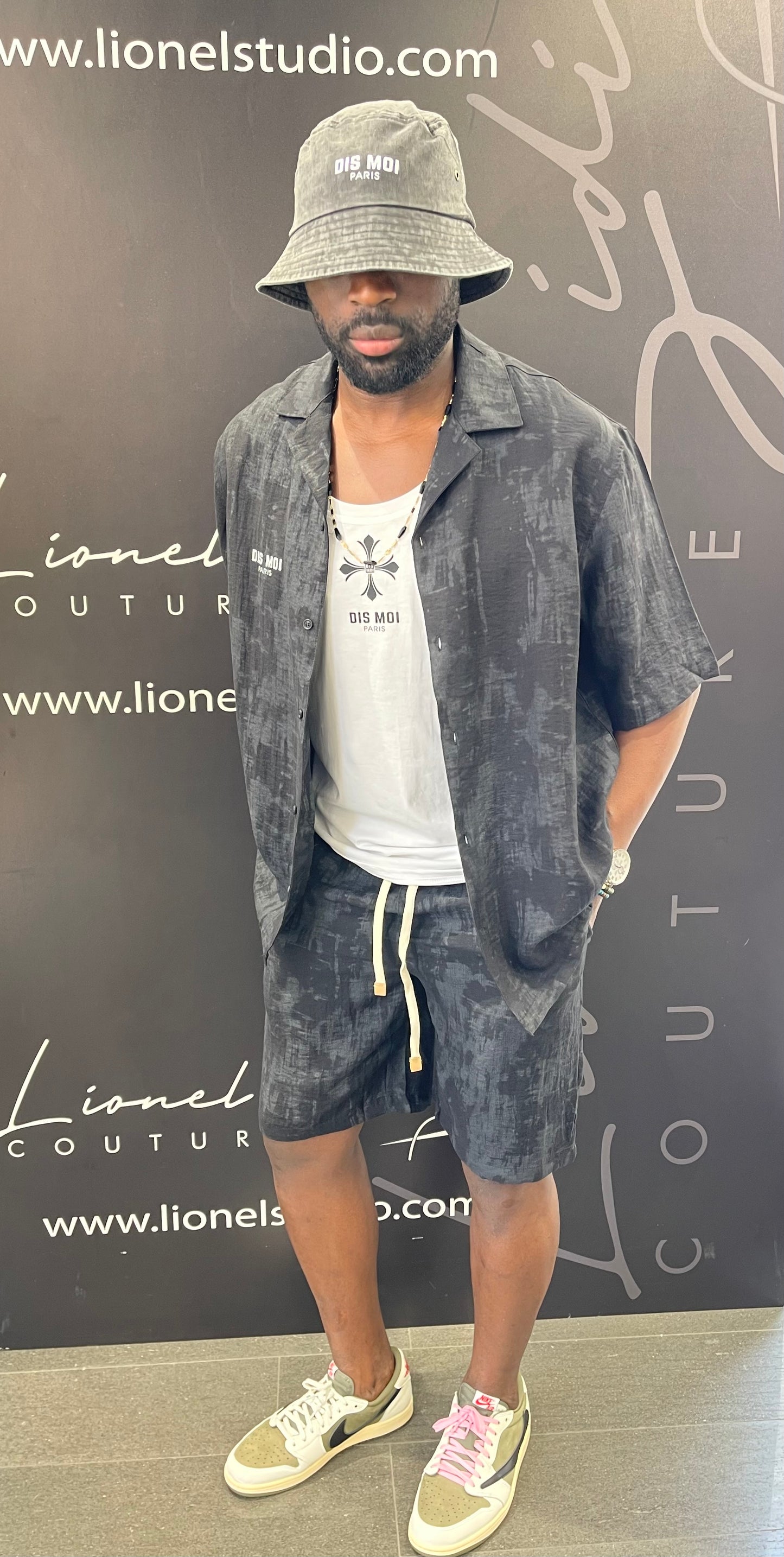 COORDINATO BLACK LINO DIS MOI PARIS TRATTAMENTO STONE WASH