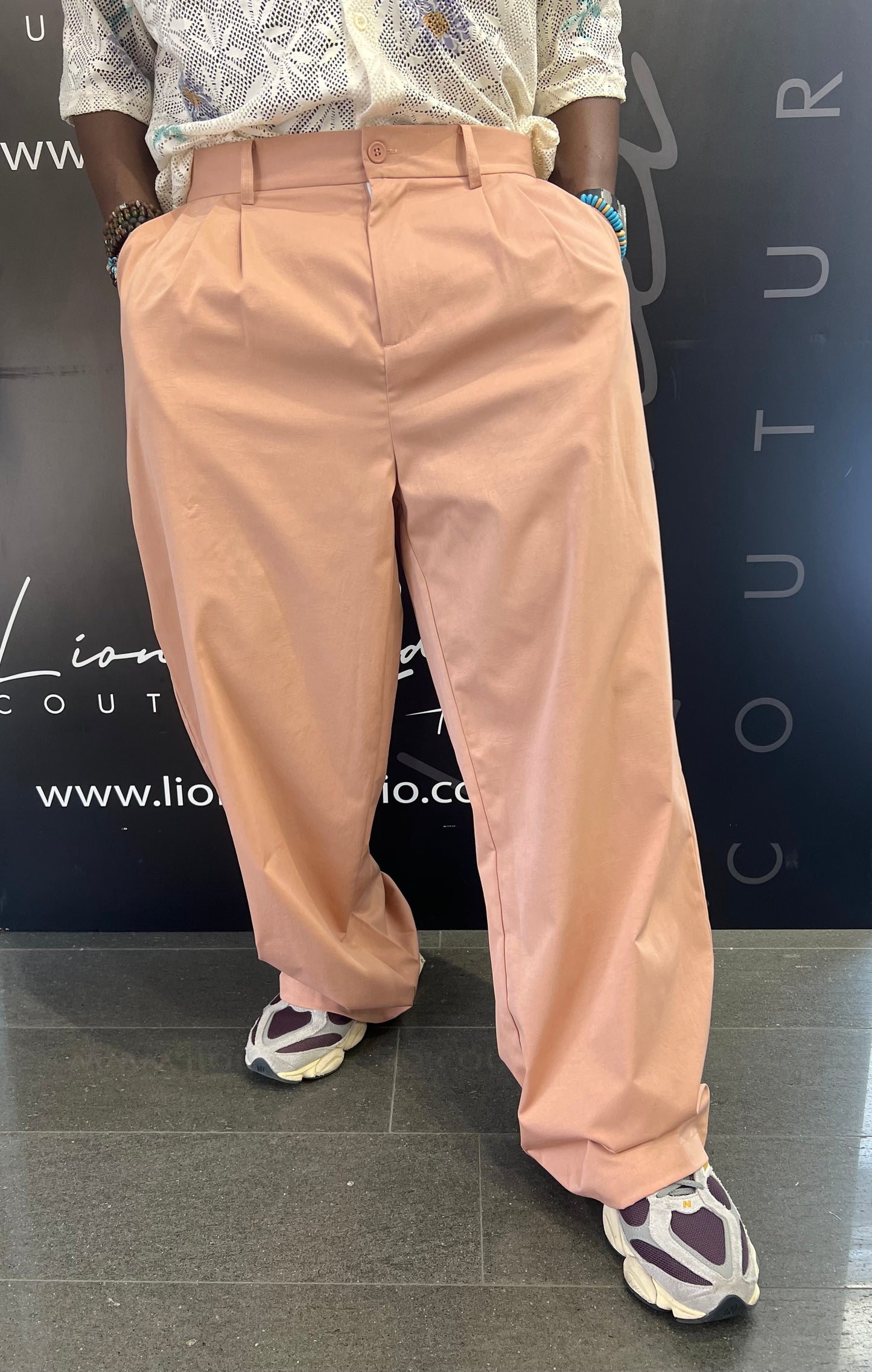 PANTALONI ROSA ANTICO DIS MOI PARIS OVERSIZE