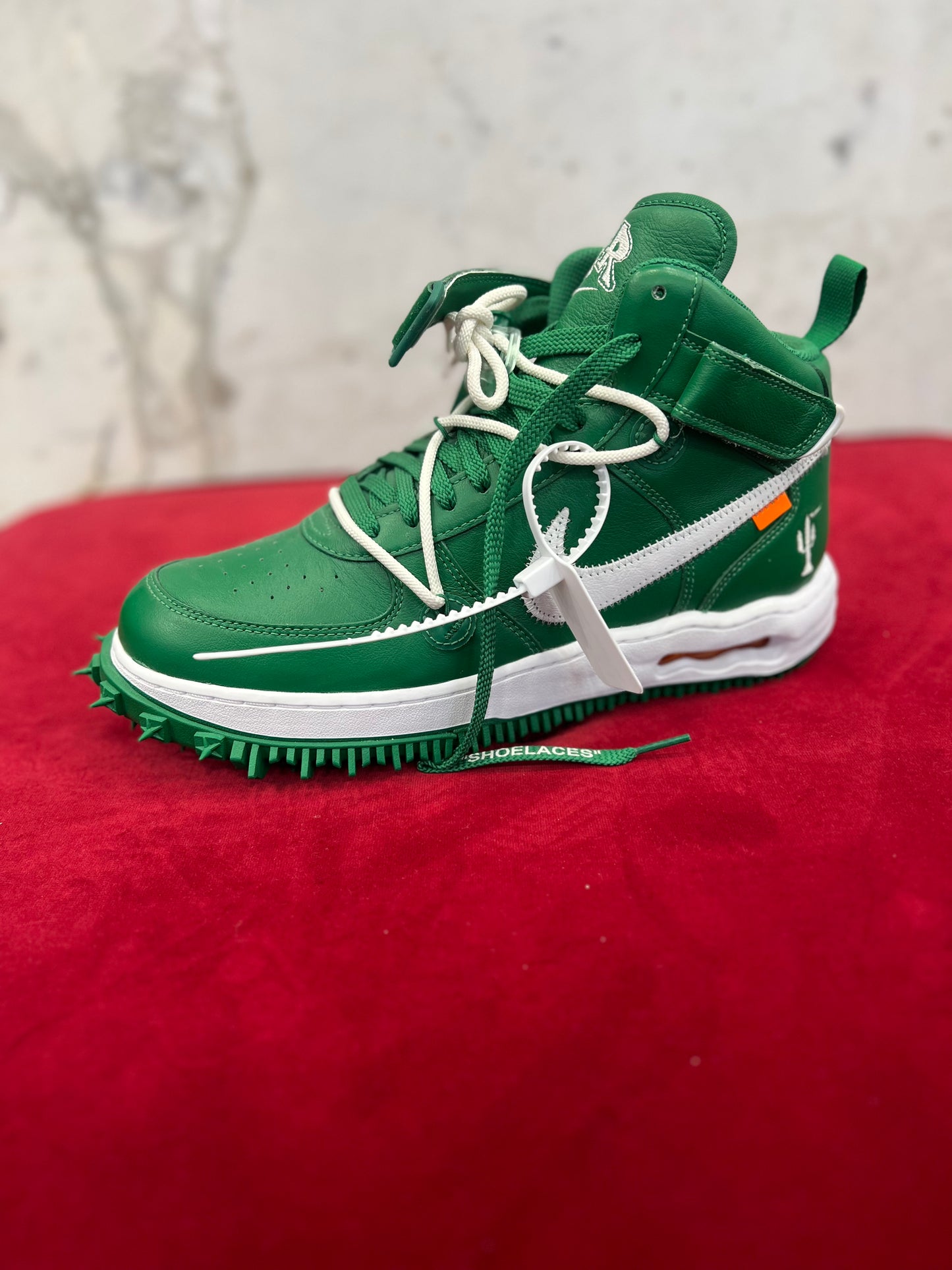 Nike Air Force 1 Mid Off-White Pine Green