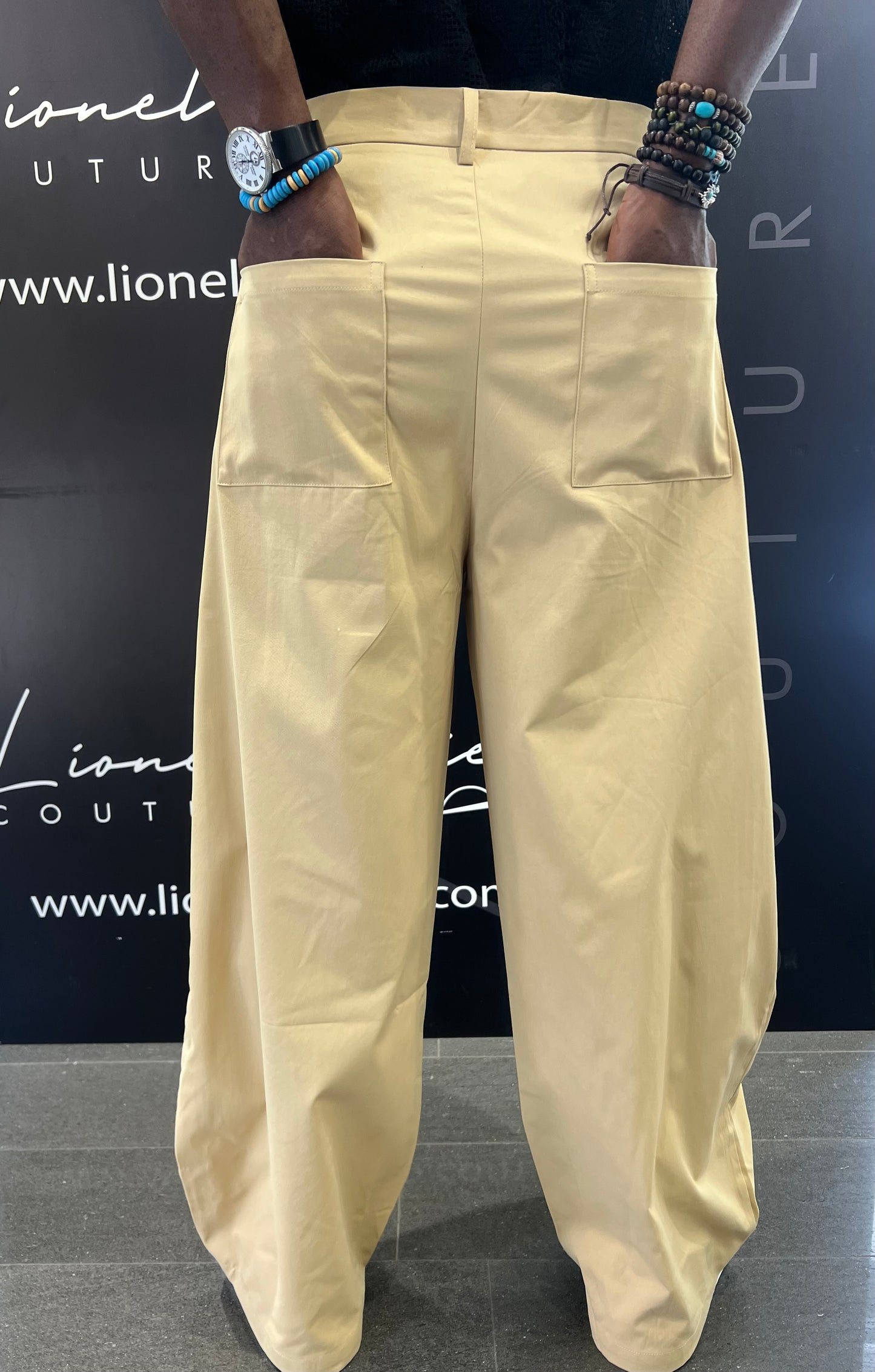 PANTALONI BEIGE DIS MOI PARIS OVERSIZE