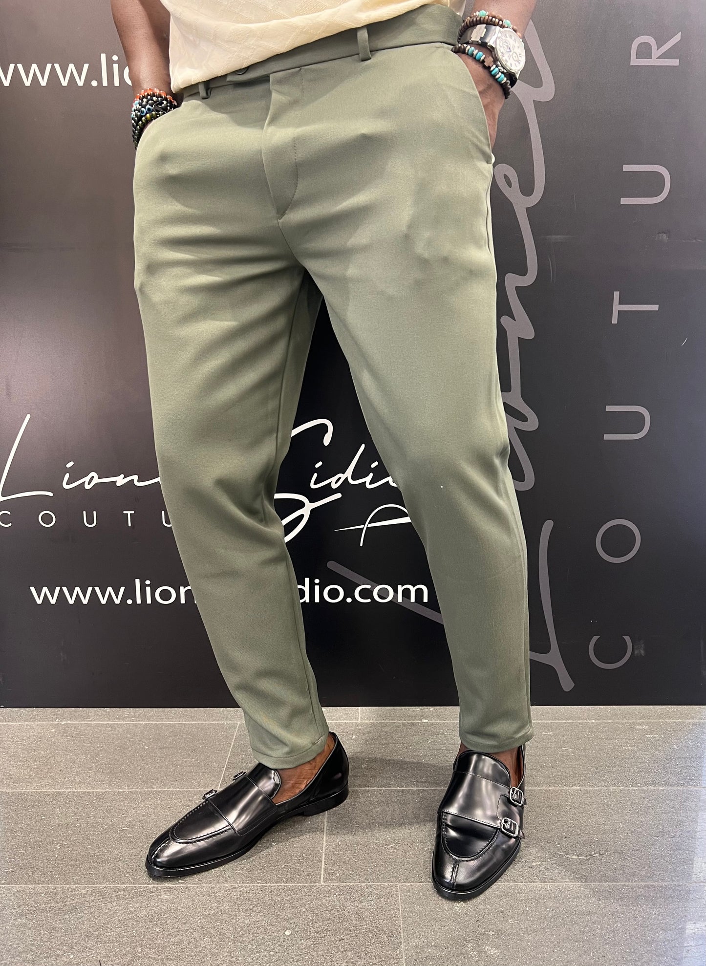 PANTALONI CASUALI GREEN