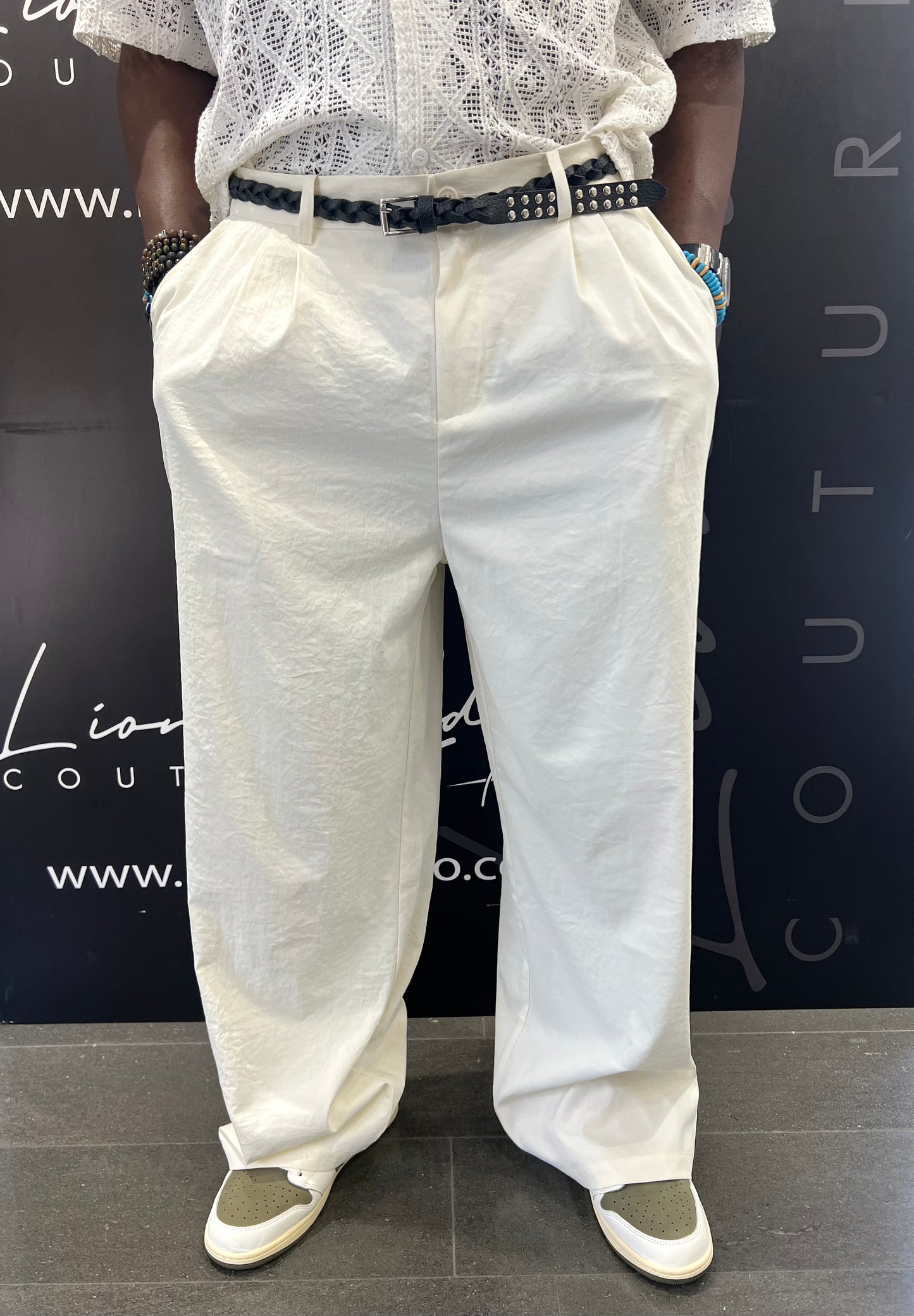 PANTALONI BIANCO DIS MOI PARIS OVERSIZE