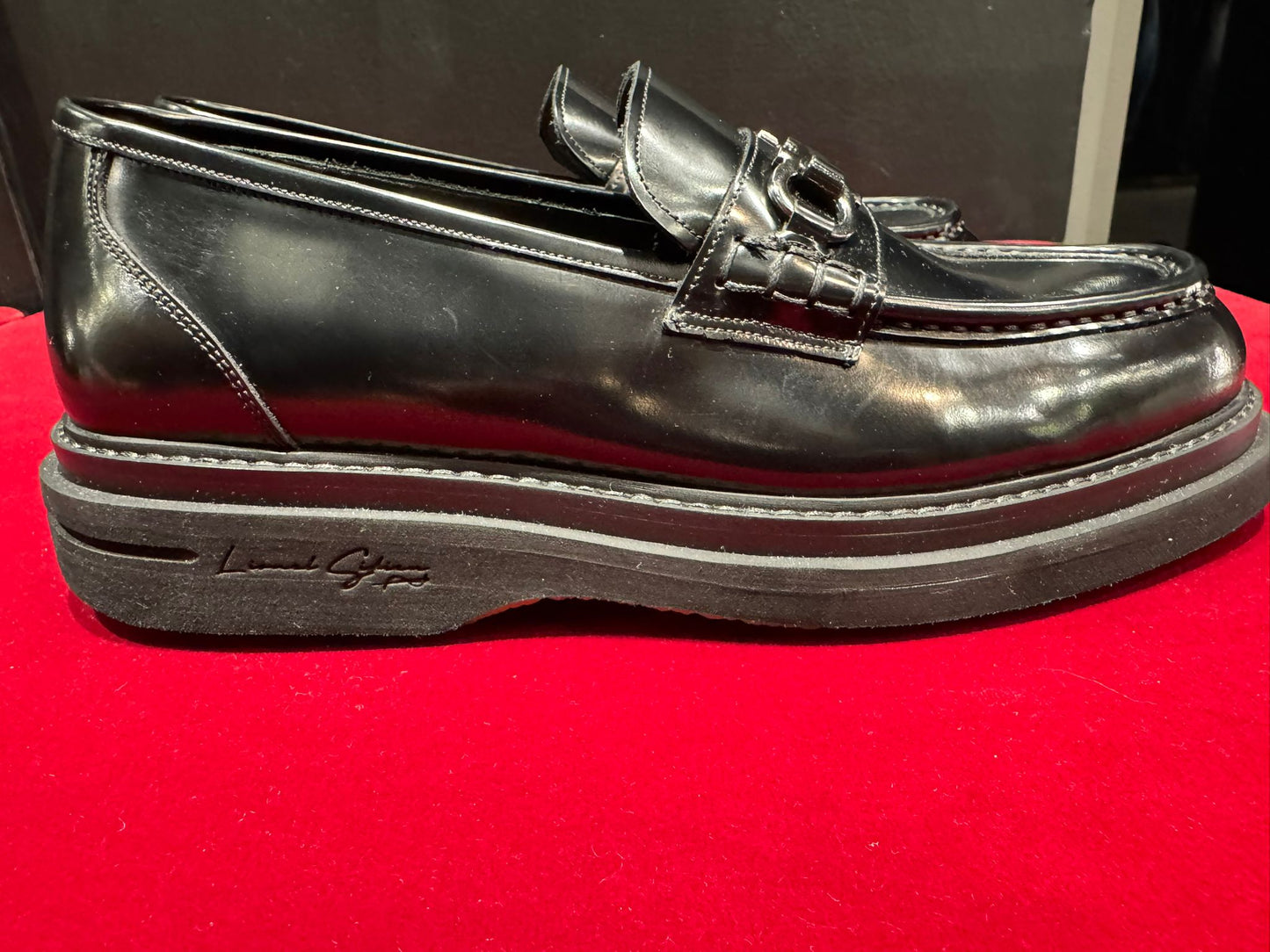 L S Mocassini Black alta Moc in pelle BY LIONEL sidieu