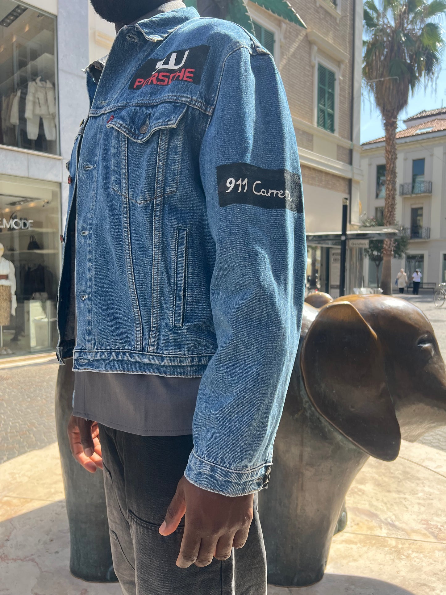 GIACCA LEVI'S® VINTAGE CLOTHING PORSHE EDITION . CUSTOM REALIZZATA A MANO .