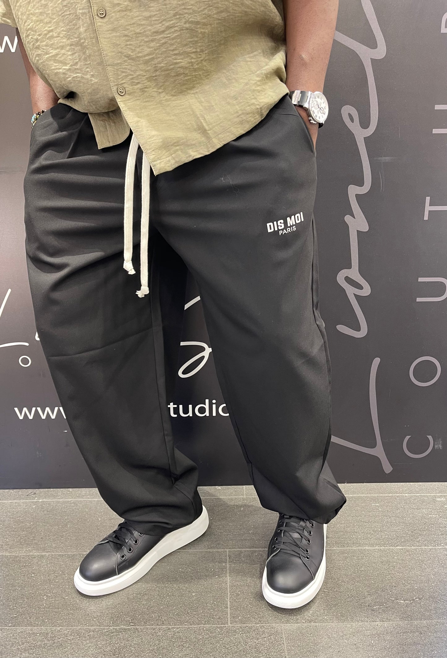 PANTALACCIO BLACK OVERSIZE