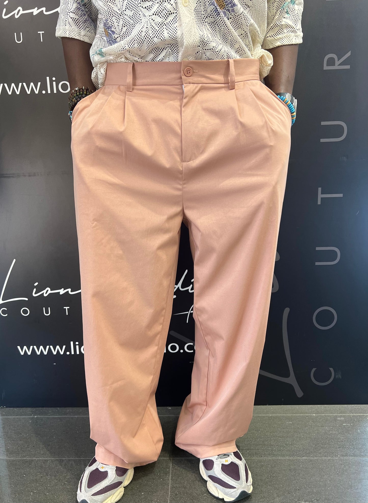 PANTALONI ROSA ANTICO DIS MOI PARIS OVERSIZE