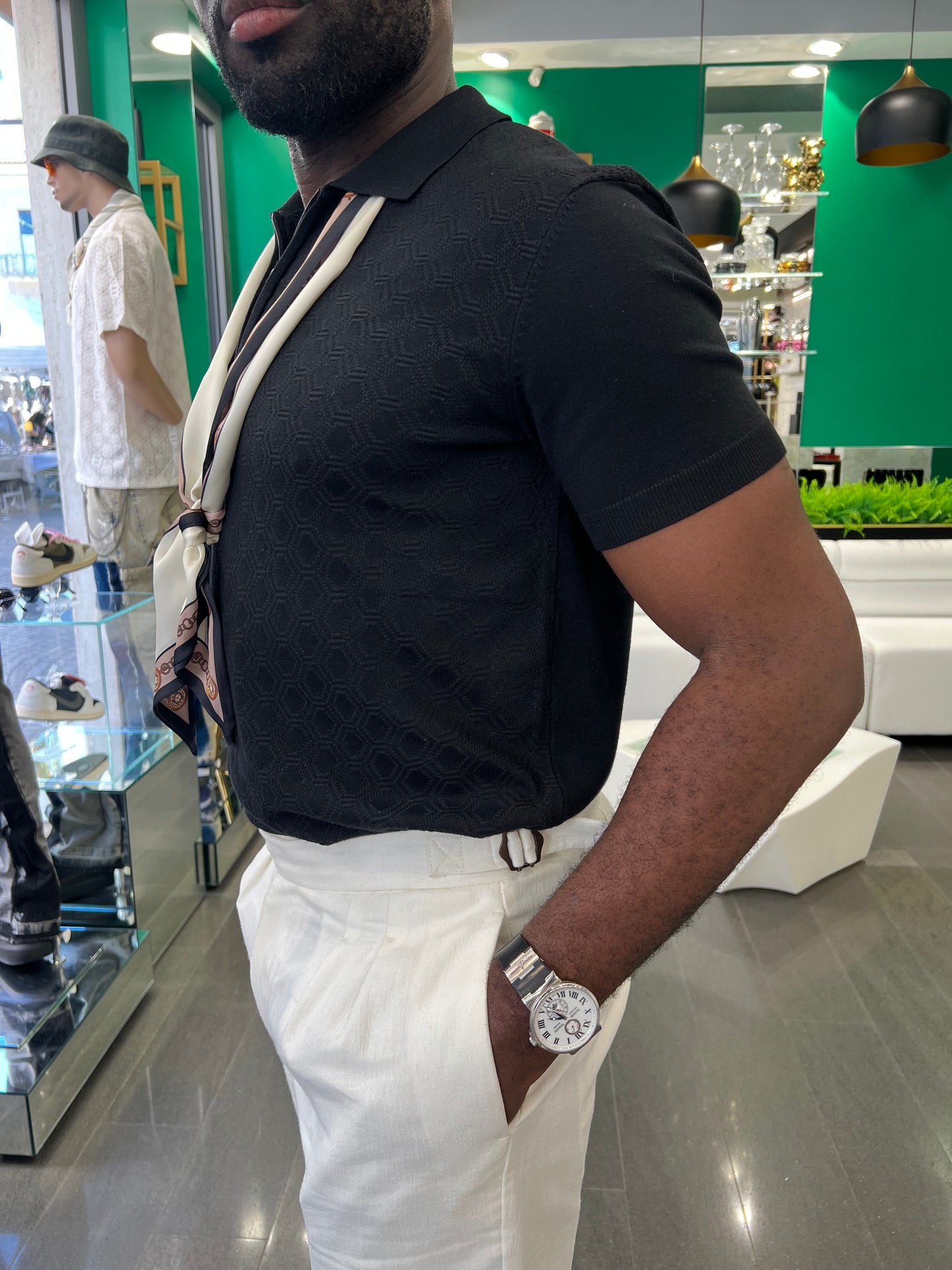 POLO CON COLLO CON CERNIERA