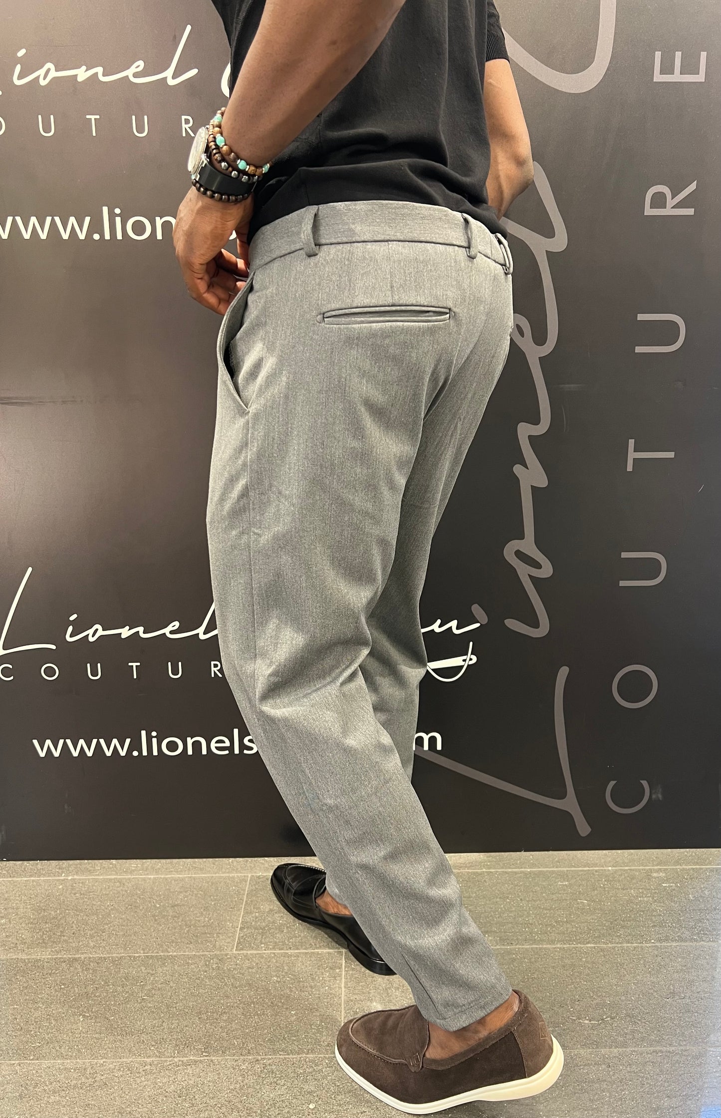 PANTALONI GREY CASUALE SLIM FIT