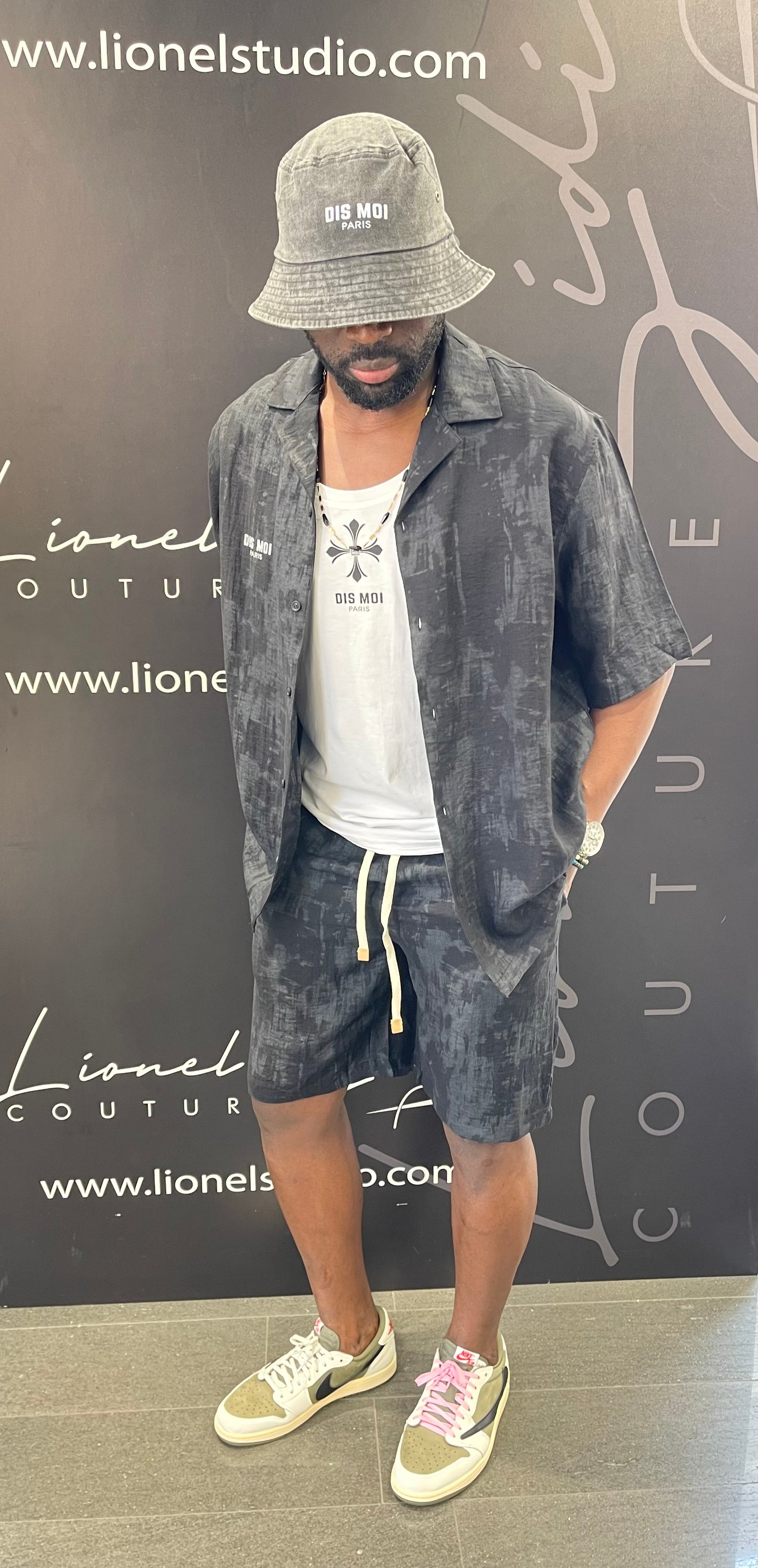 COORDINATO BLACK LINO DIS MOI PARIS TRATTAMENTO STONE WASH