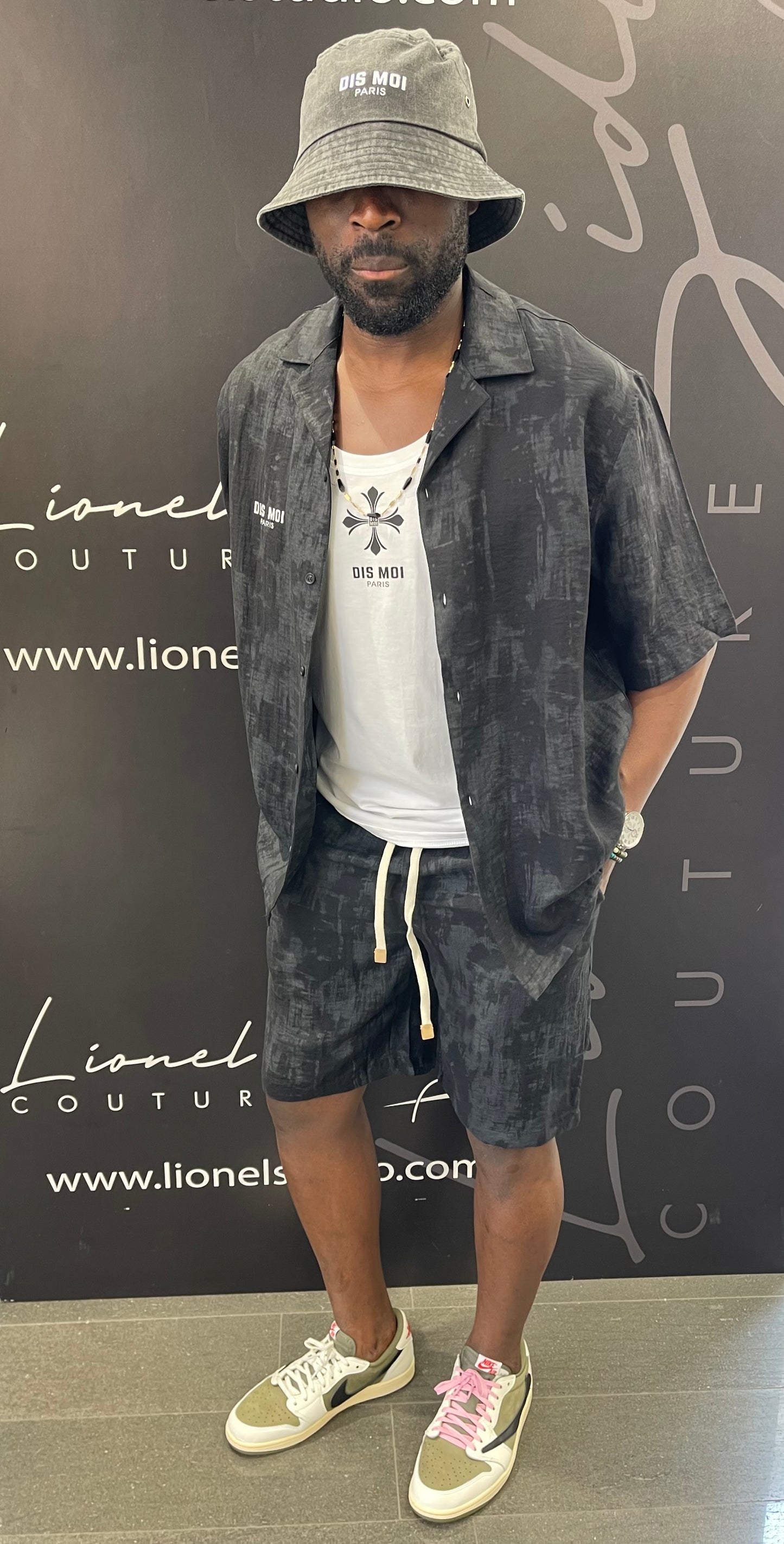 COORDINATO BLACK LINO DIS MOI PARIS TRATTAMENTO STONE WASH
