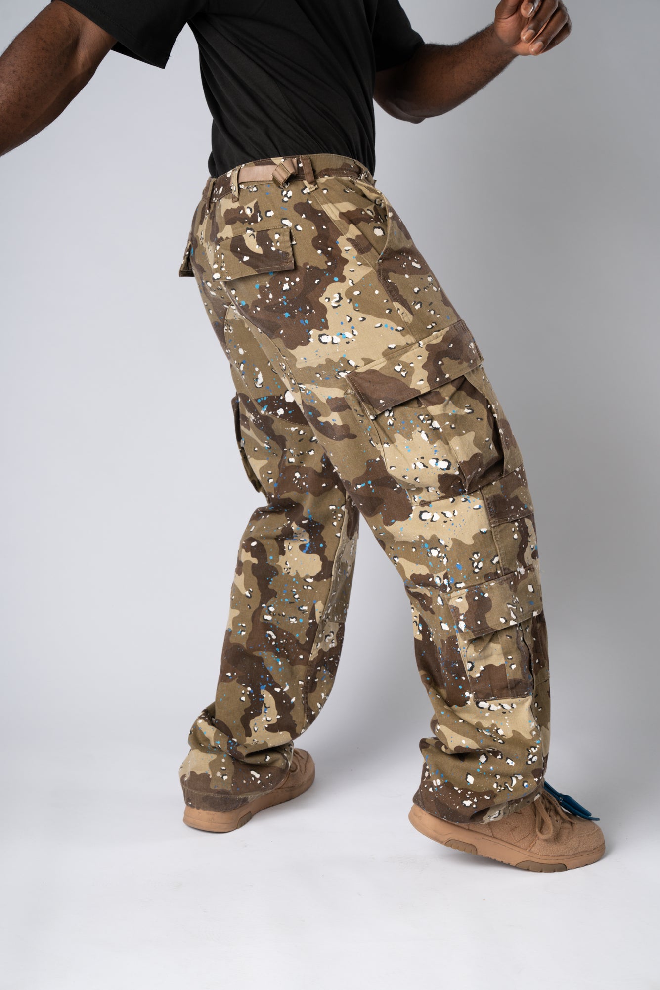 PANTS OVER Millitary Cargo Lionel Studio In Cotone