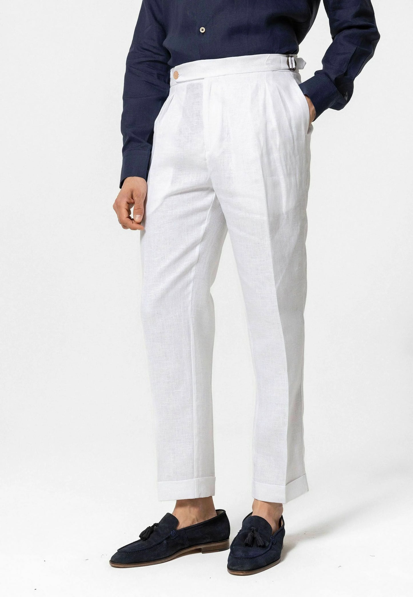 LIONEL -PANTALONI -WHITE LINO
