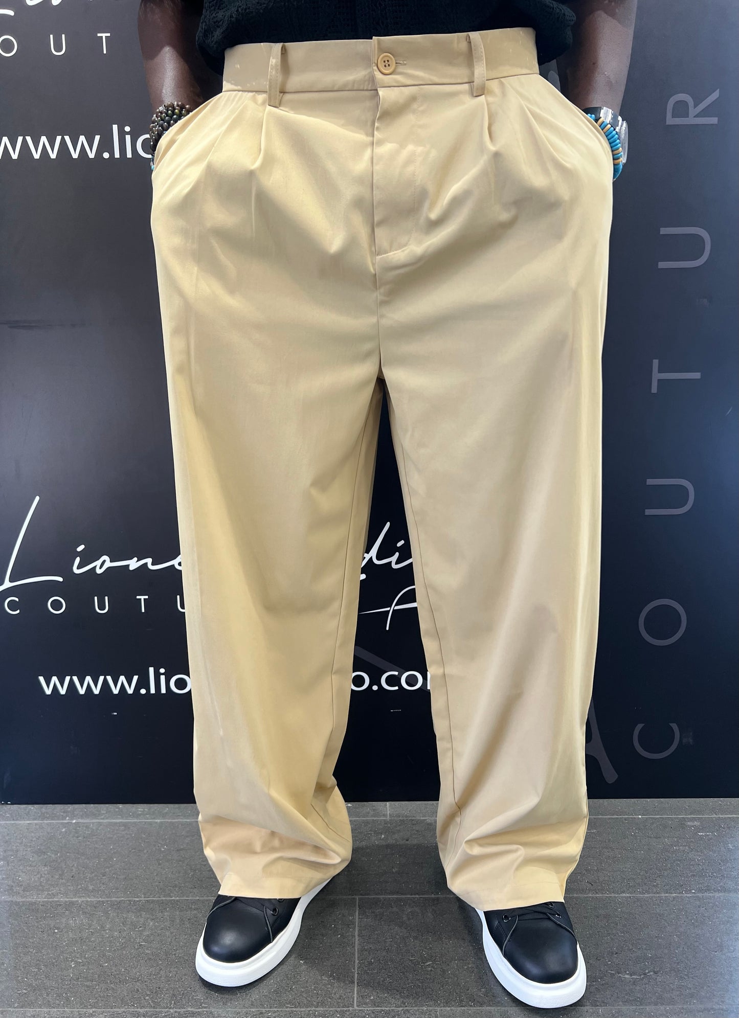 PANTALONI BEIGE DIS MOI PARIS OVERSIZE