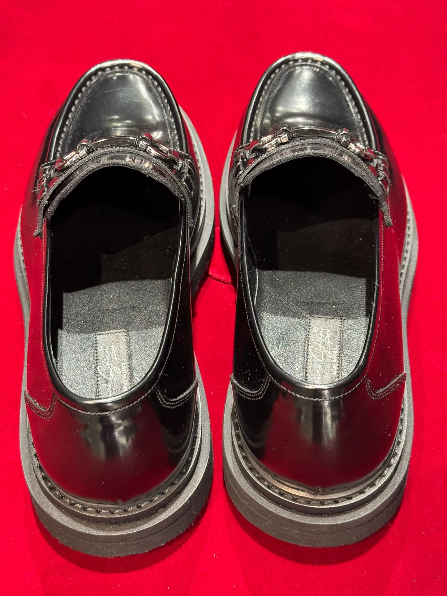 L S Mocassini Black alta Moc in pelle BY LIONEL sidieu