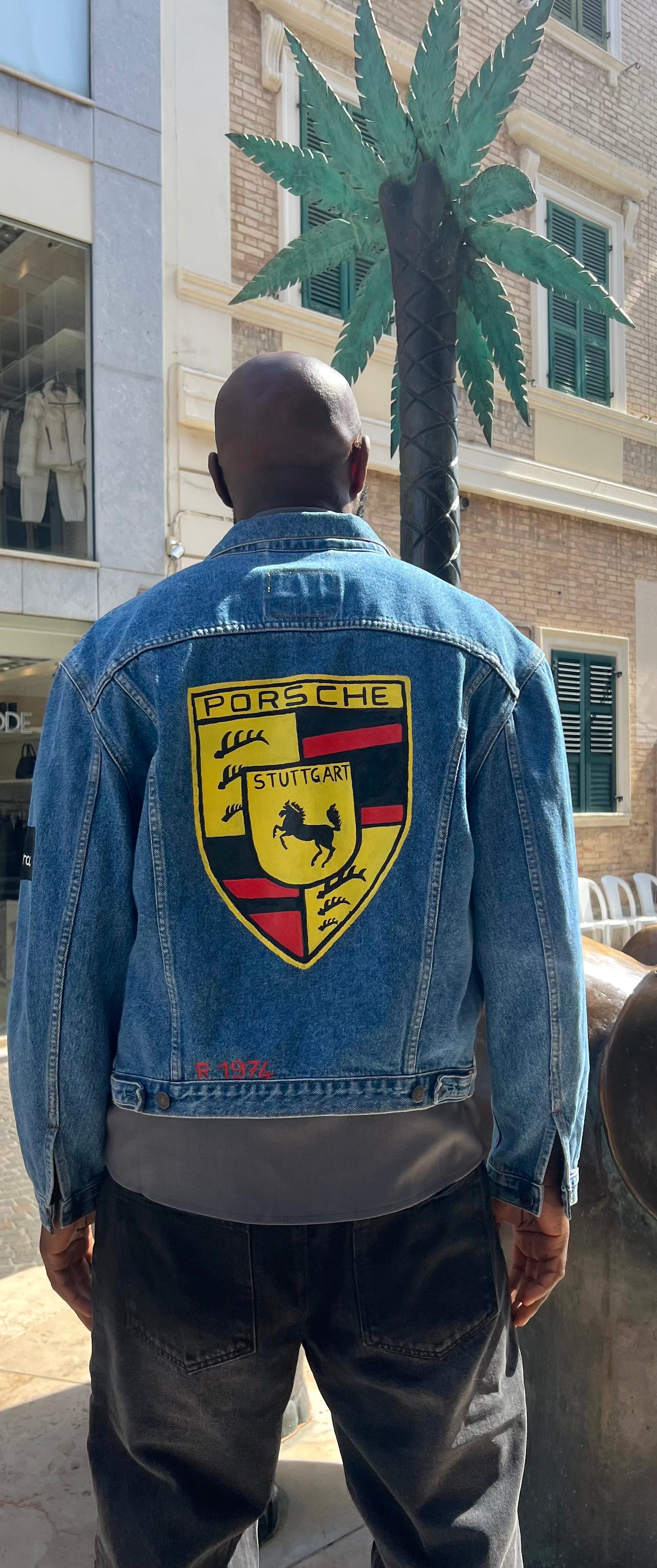 GIACCA LEVI'S® VINTAGE CLOTHING PORSHE EDITION . CUSTOM REALIZZATA A MANO .