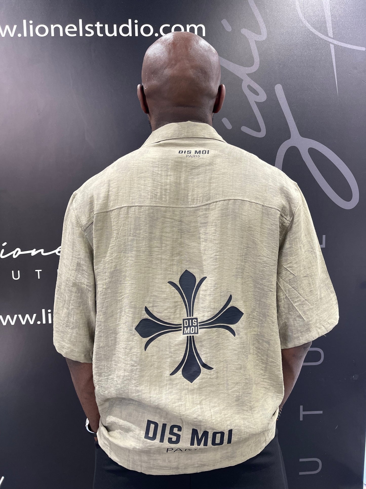 CAMICIA GREEN DIS MOI CON STAMPA DIETRO