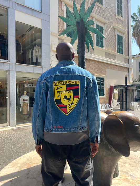 GIACCA LEVI'S® VINTAGE CLOTHING PORSHE EDITION . CUSTOM REALIZZATA A MANO .