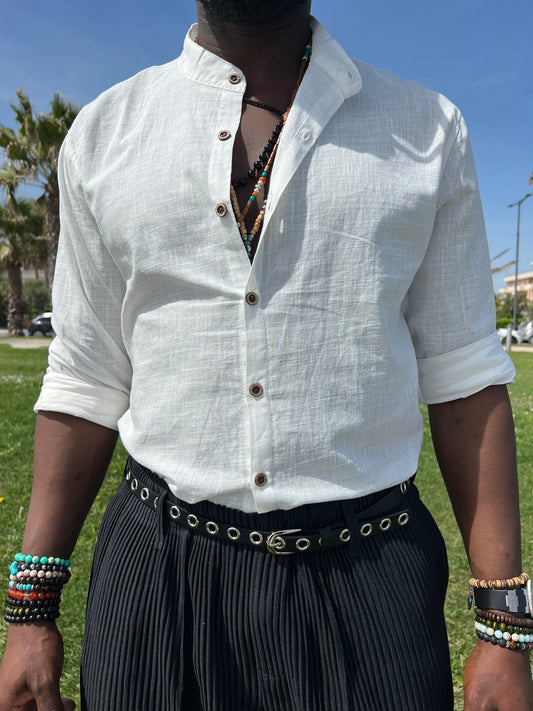 CAMICIA WHITE LIONS COTON