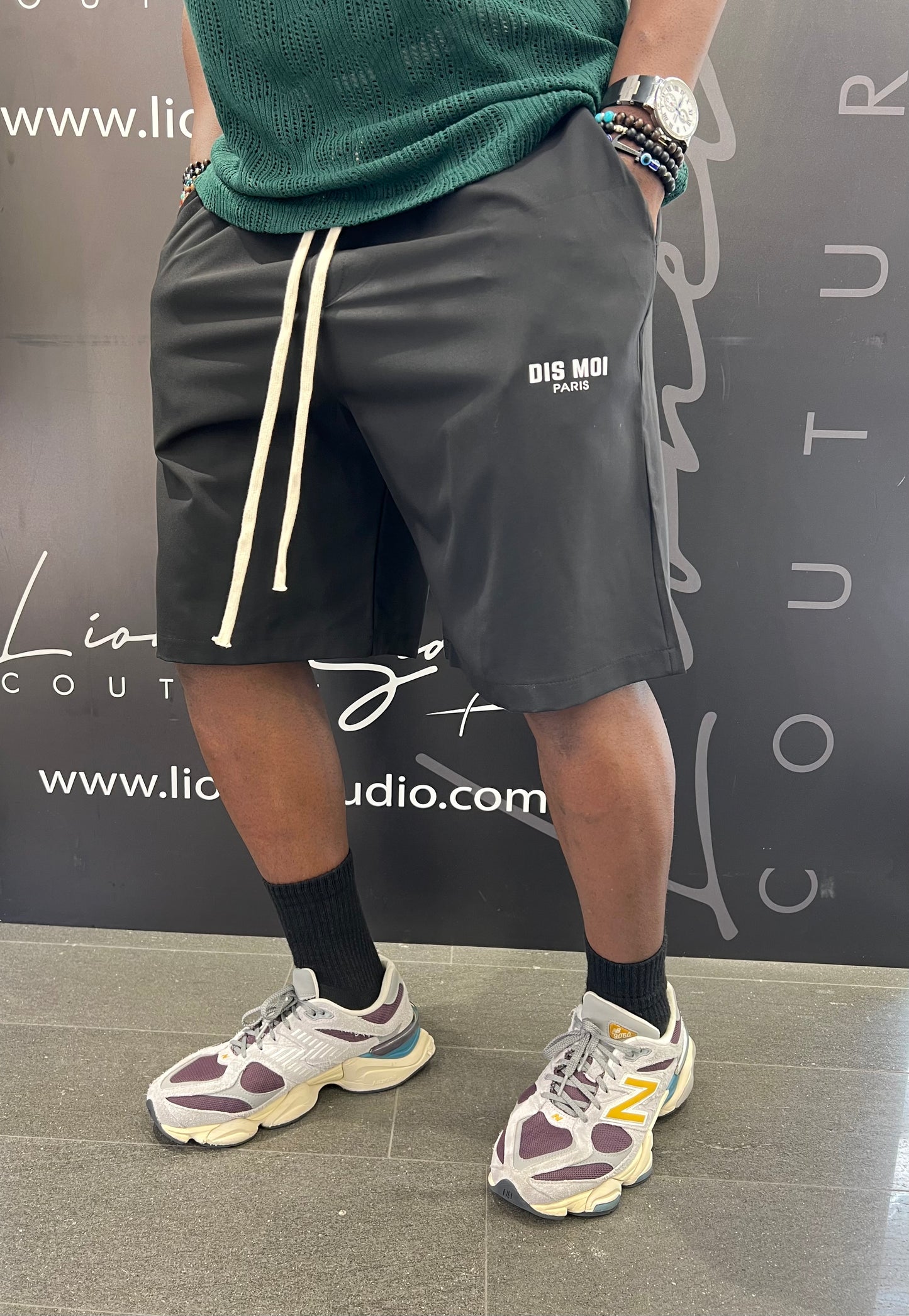 BERMUDA DIS MOI PARIS BLACK STAMPA TASCA