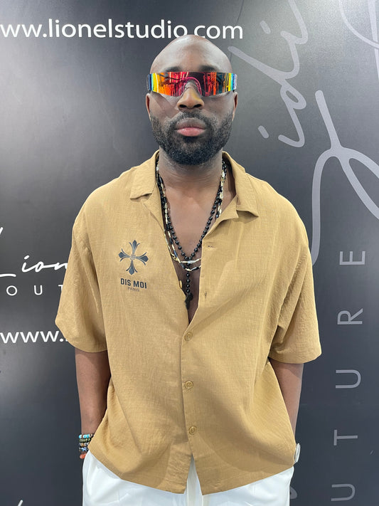 CAMICIA DIS MOI TABBACCO CON CROCE