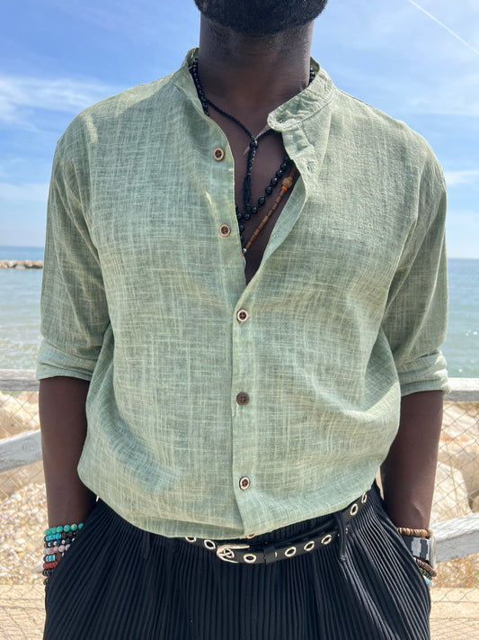 CAMICIA green coton